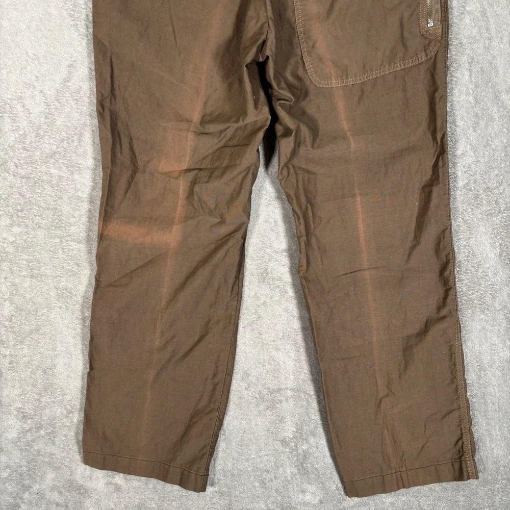 Armani Vintage Jeans Mens Brown Cotton Straight Leg Chino Pants Italy US 36x32